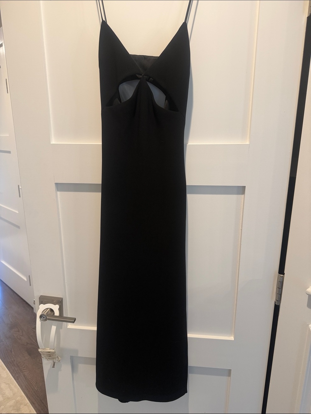 Bec & Bridge Black Cutout Maxi Slip Dress